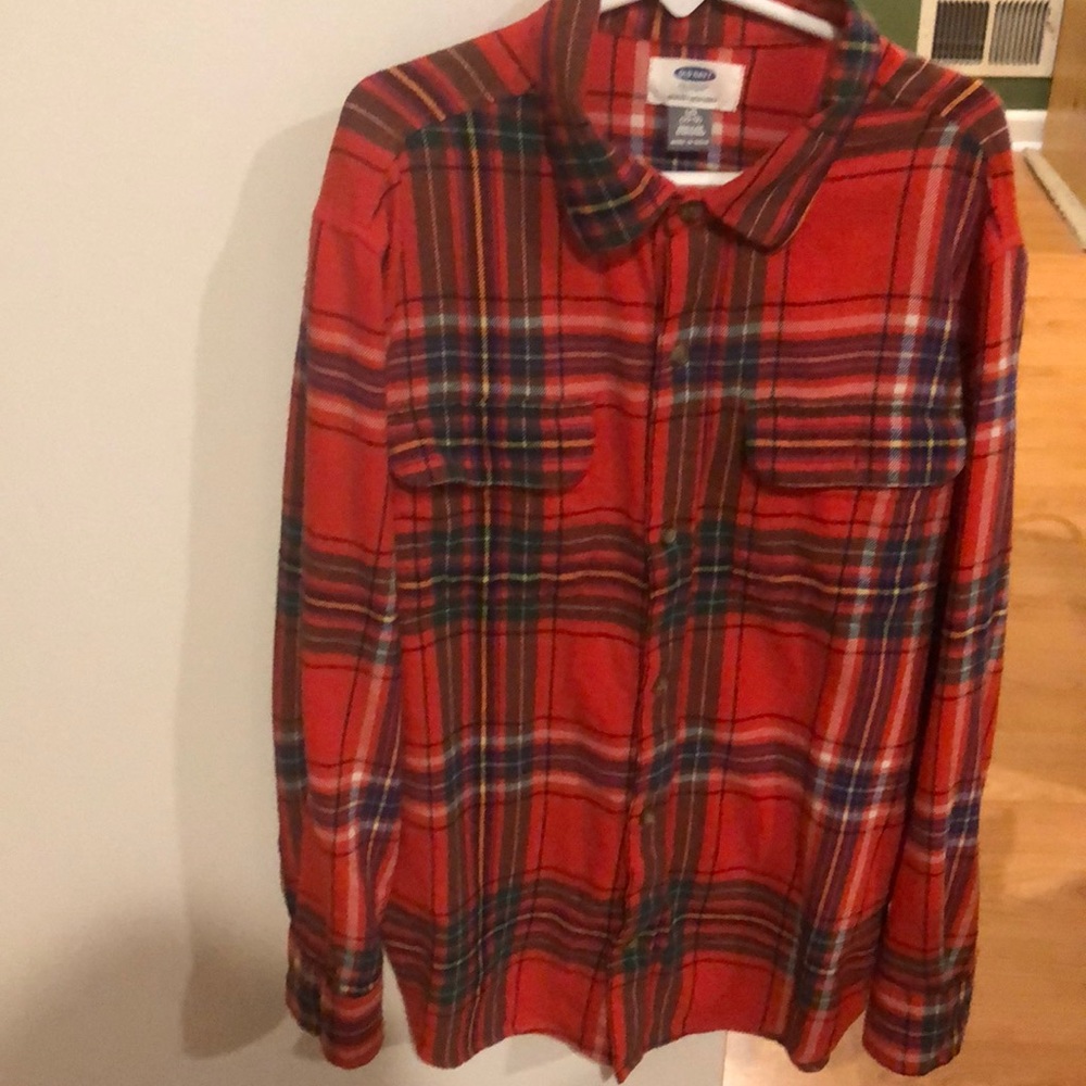 Old Navy Long Sleeve Plaid Button Down shirt.
